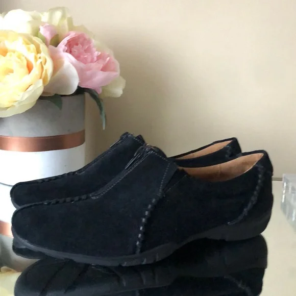 Naturalizer by Natural Souls Womens brown leather loafers zip front - Picture 2 of 7